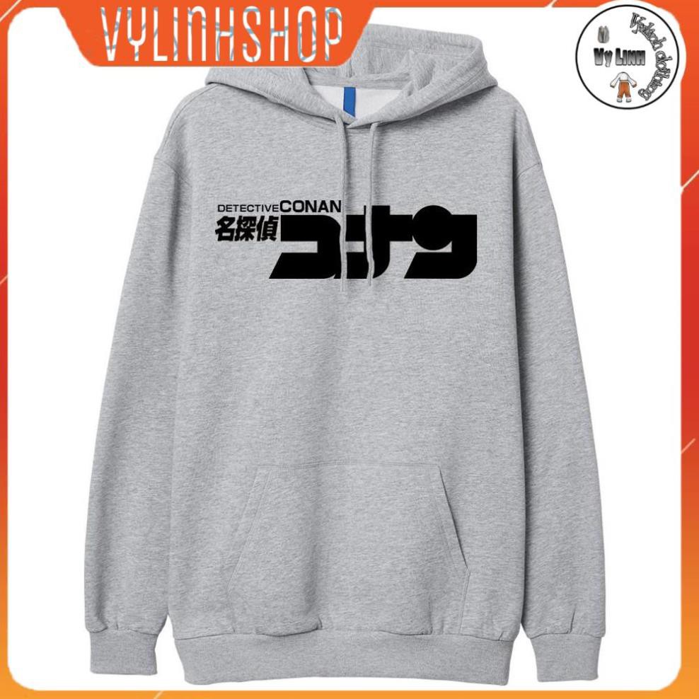 Hoodie Nam VYLINHSHOP Áo nỉ hoodie thám tử lừng danh Conan chất nỉ bông dày ấm mềm mịn dáng rộng thoải mái