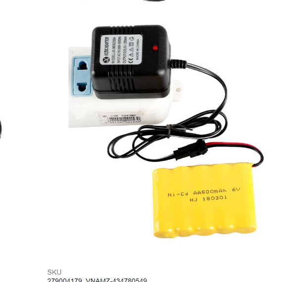 Pin và sạc xe điều khiển từ - Pin sạc xe 6v 700mah