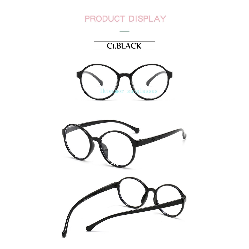 Mắt Kính Gọng Tròn Chống Ánh Sáng Xanh Cho Bé