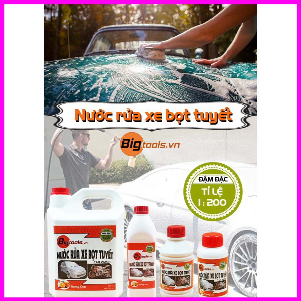 Dung dịch rửa xe bọt tuyết Bigtools