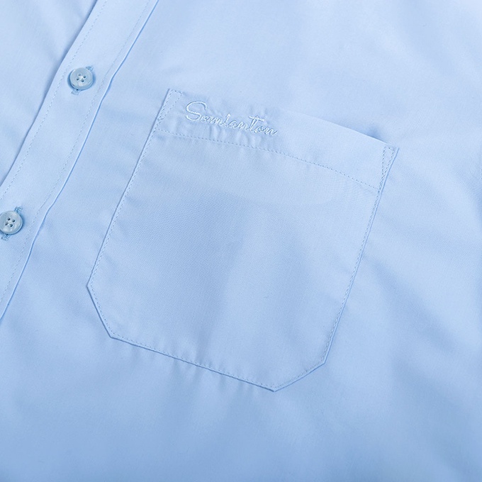 [HÀNG VIỆT NAM] Áo Sơ Mi Nam Công Sở Thương Hiệu Anton Dài Tay Công Sở Vải Cotton Xanh Dương  -A14 | BigBuy360 - bigbuy360.vn