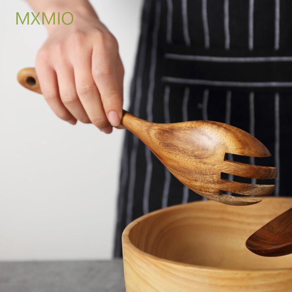 Muỗng lớn trộn salad bằng gỗ tiện dụng cho bếp