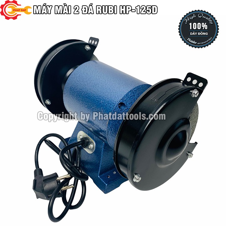 Máy Mài Hai Đá Chính hãng RUBI HP-125D máy mài 2 đã mini