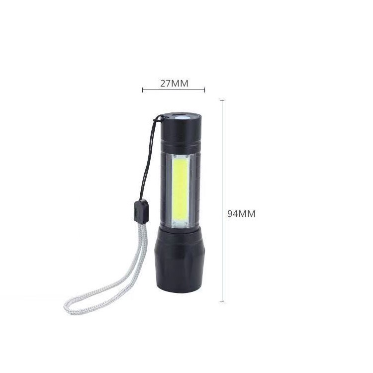 Đèn pin led LOCO FISH công suất cao tiện dụng sạc usb có thể điều chỉnh chế độ chiếu sáng dùng khi leo núi