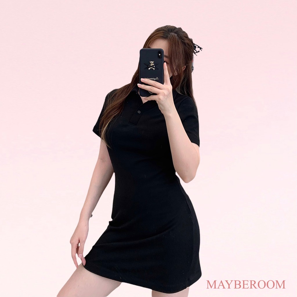 Váy polo dáng suông hơi ôm Mayberoom
