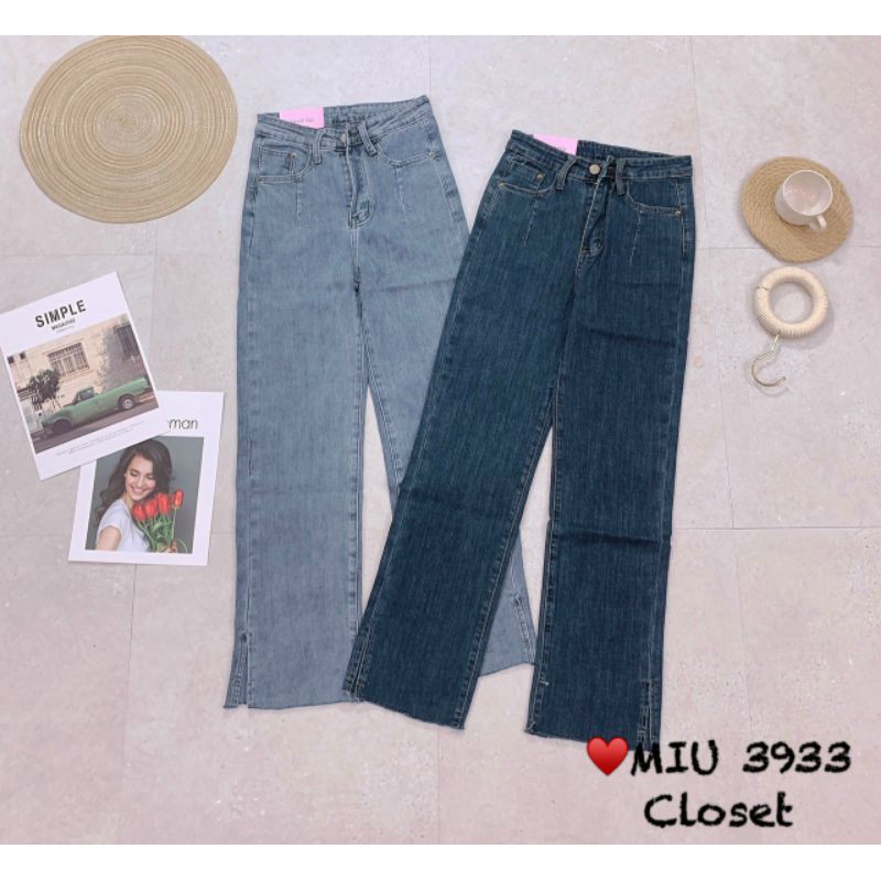 Quần jean xẻ gấu hàng QCL1