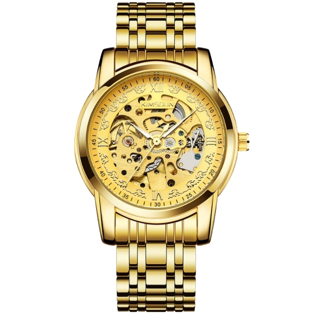 Đồng hồ cơ nam chính hãng tự động automatic cao cấp dây thép không gỉ KIMSDUN K-1971A