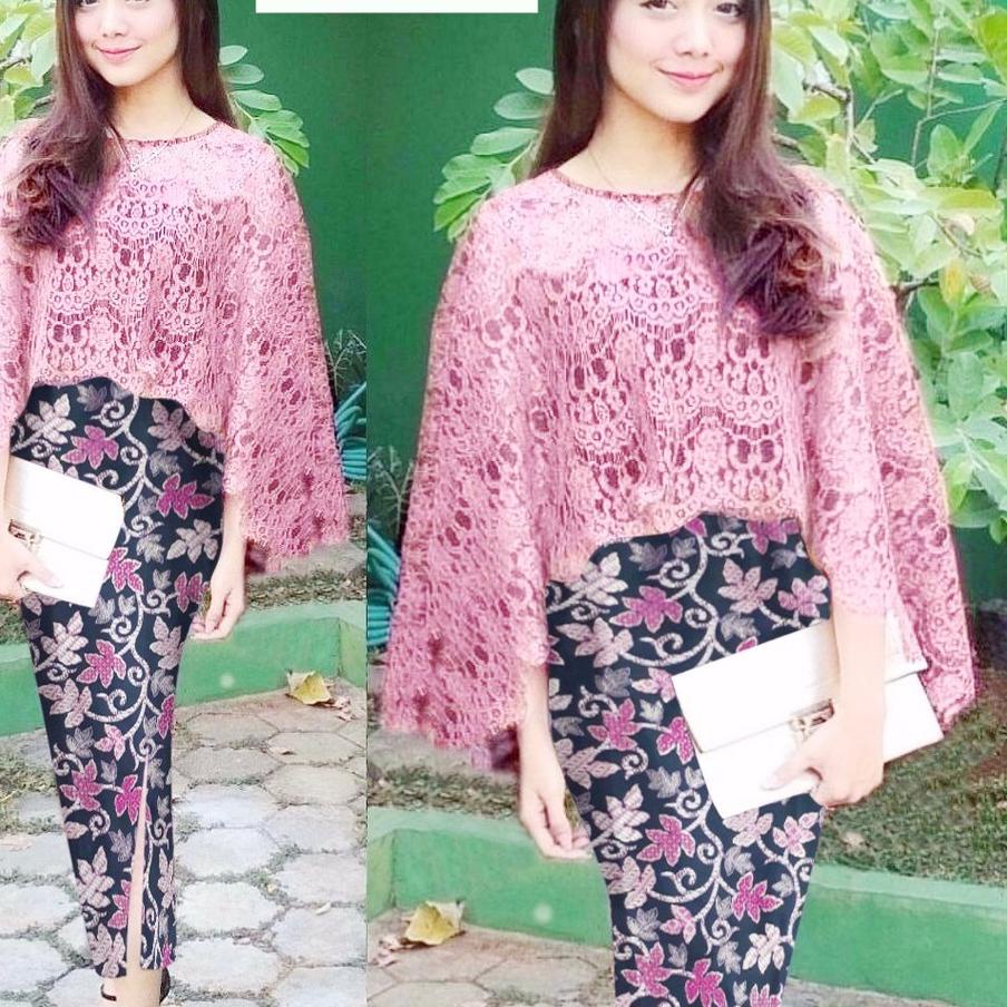 ✵ Cape Vanya Bộ Áo Kiểu Tay (5 Wrn) + Chân Váy Prada Cotton Lấp Lánh | BigBuy360 - bigbuy360.vn