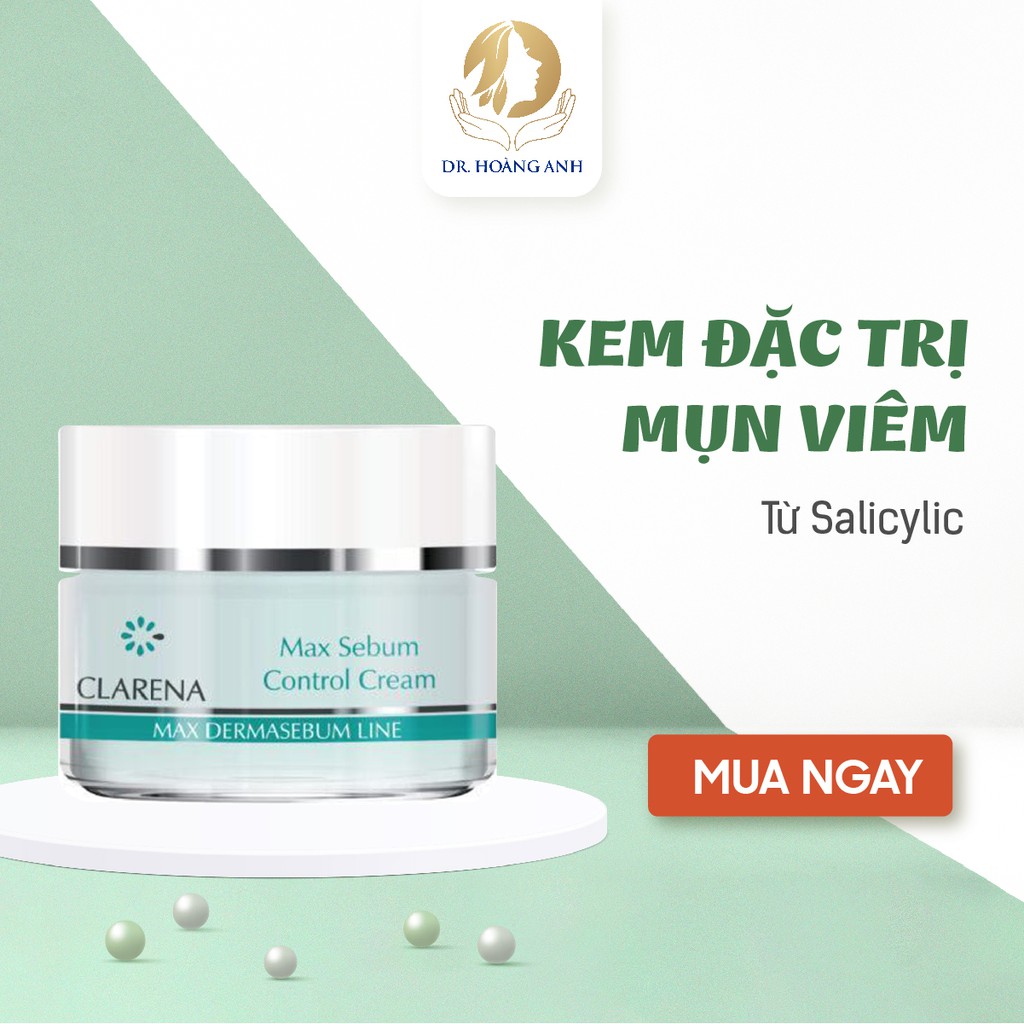 Max Sebum Control Cream Kem đặc trị mụn viêm da (mụn viêm, mụn mủ, mụn bọc)