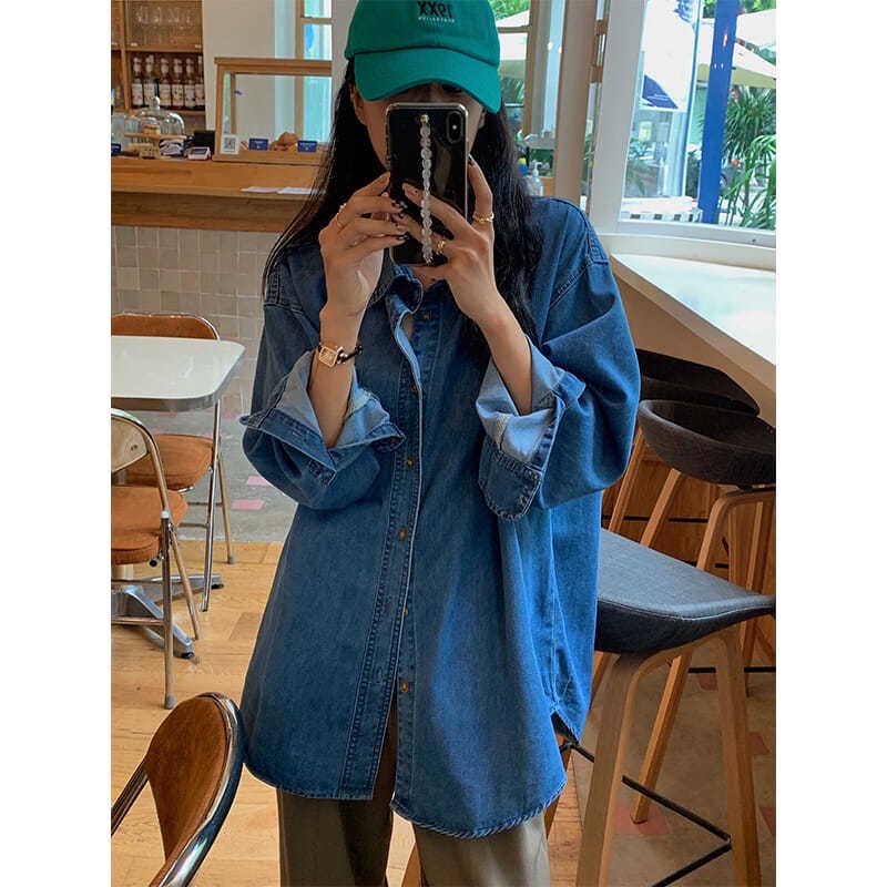 ÁO SƠ MI DENIM DÀI TAY