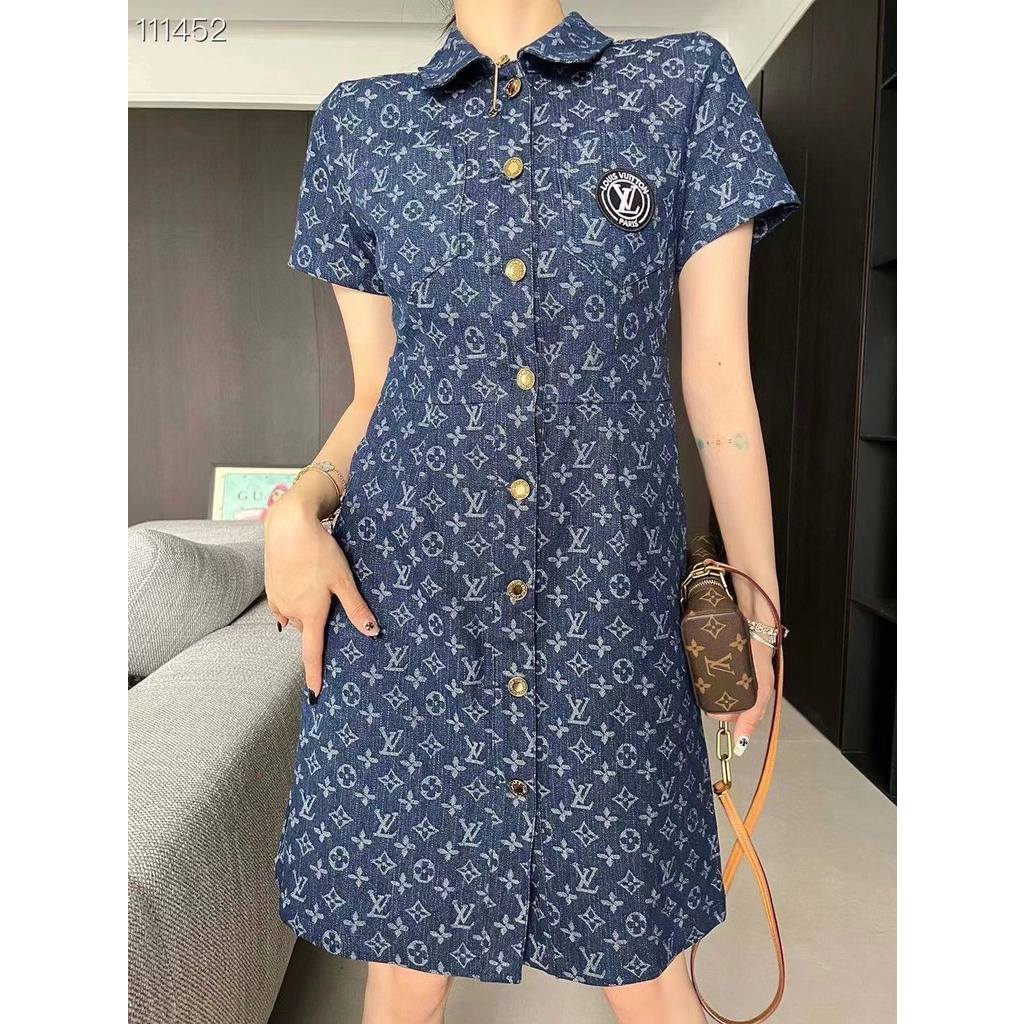 Váy polo nữ thời trang cao cấp Louis Vuitton LV phong cách trẻ trung, năng động