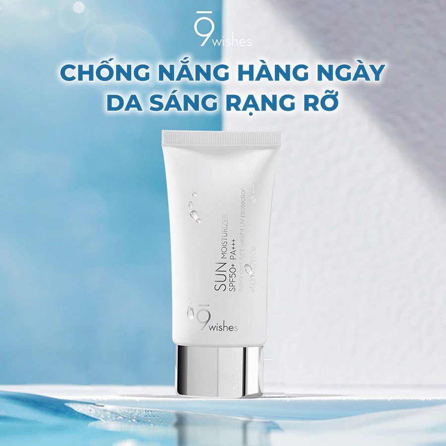 Kem Chống Nắng 9 Wishes Sun Moisturizer SPF 50+ PA +++