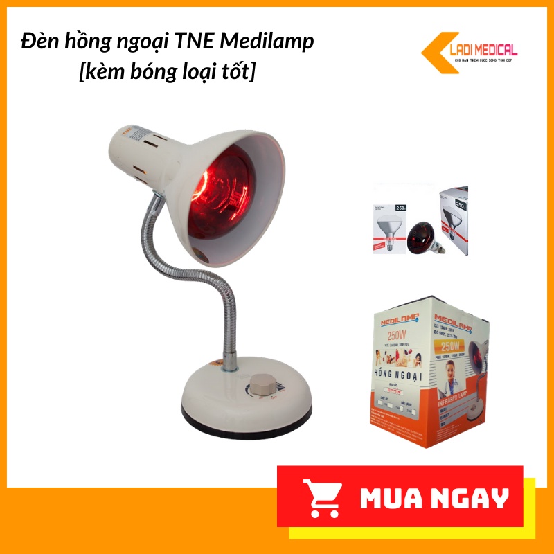 Đèn hồng ngoại TNE Medilamp kèm bóng loại tốt Supermed 220V/250W