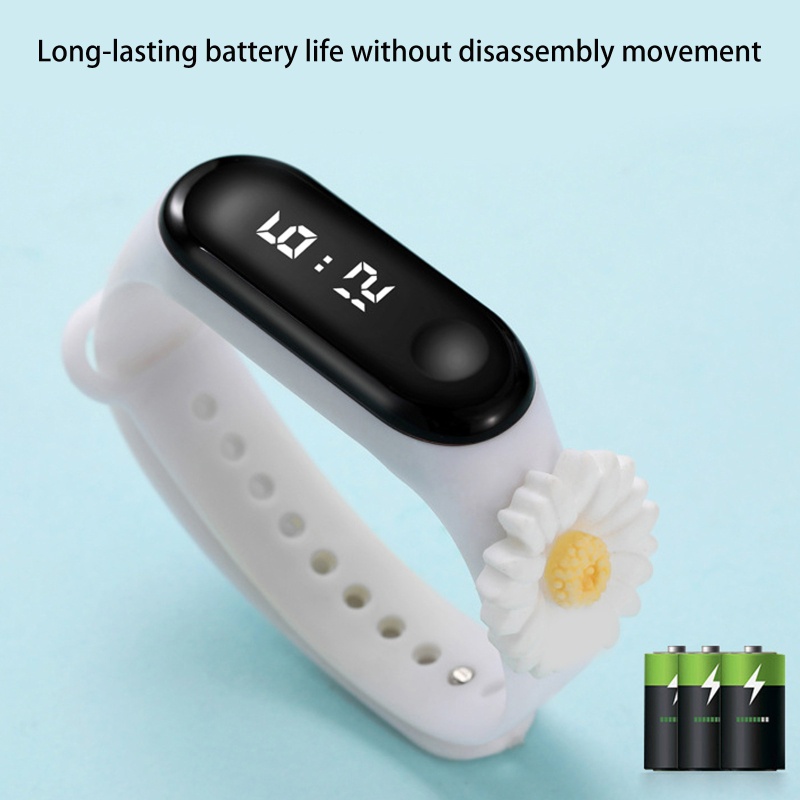 Đồng Hồ Điện Tử Dây Silicone Cho Bé