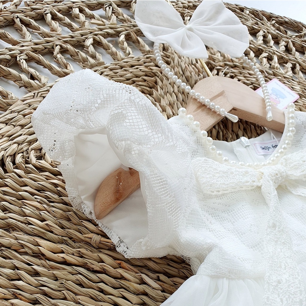 Váy công chúa cho bé gái RIOKIDS, quần áo cho bé đi chơi, đi tiệc, sinh nhật, thôi nôi đầy tháng TT17