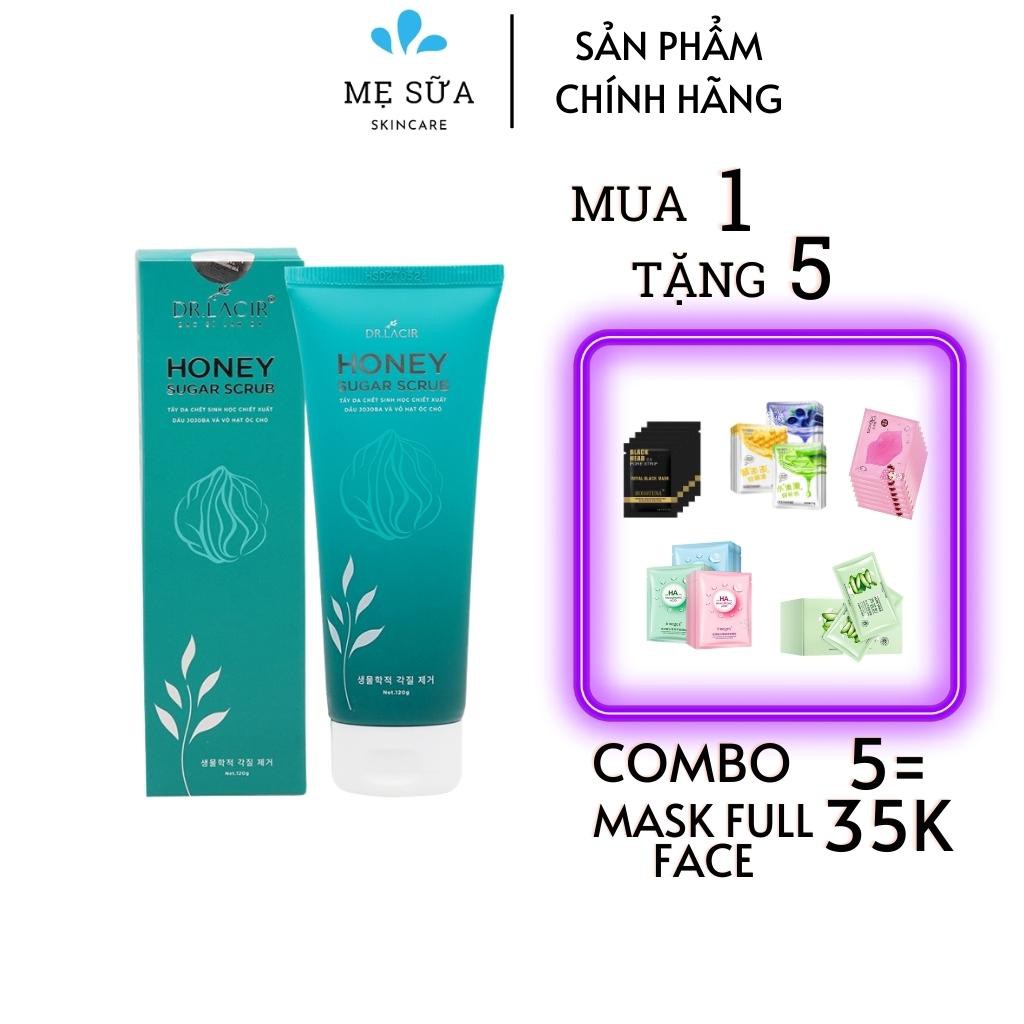 Tẩy Da Chết Sinh Học HONEY SUGAR SCRUB Dr Lacir 120ml