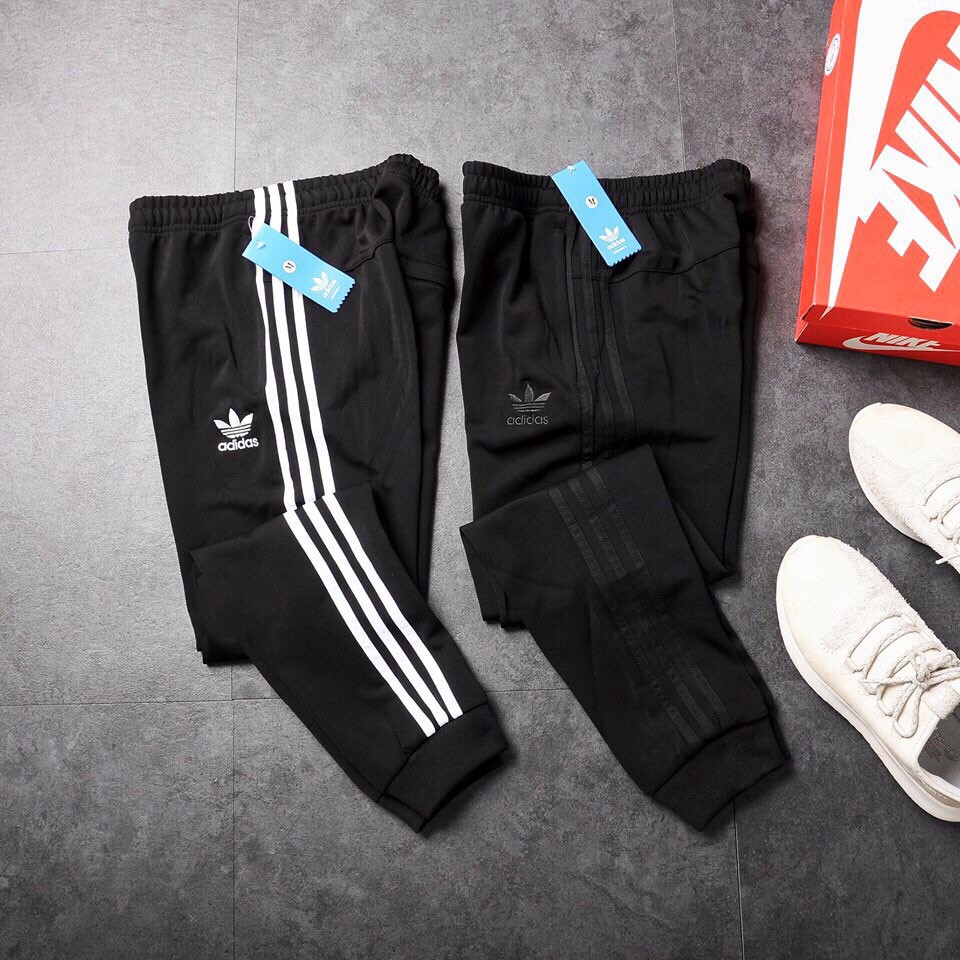 Quần Jogger Thể Thao 3 Sọc Dài - Full Tem Tag Ống Bo | BigBuy360 - bigbuy360.vn