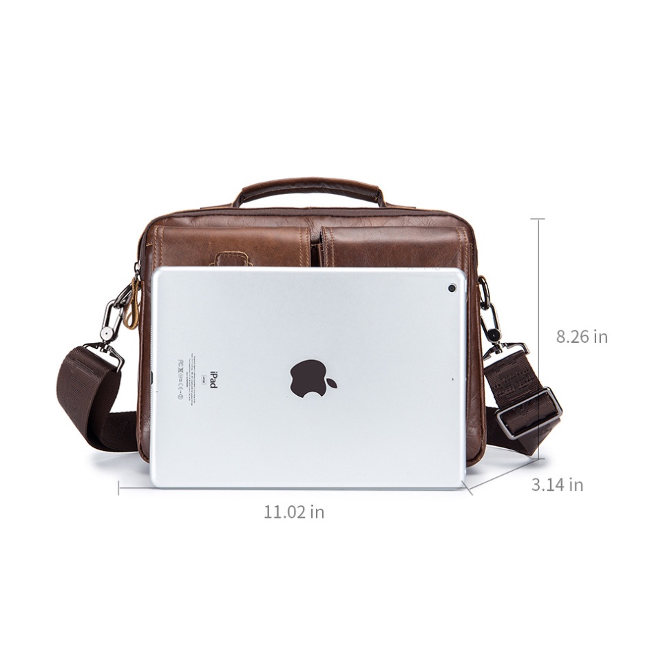 Túi xách túi đeo chéo nam công sở da bò thật cao cấp phong cách cá tính mới