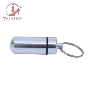 [Hàng mới về] Lọ đựng thuốc có móc khóa bằng nhôm tiện dụng