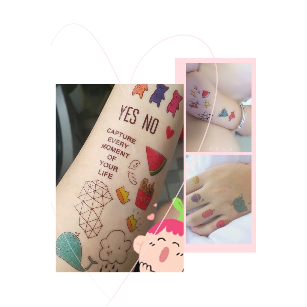 Hàng Loại 1 Hình xăm mini tattoo - Nhiều Kiểu Đẹp Mắt - 1 miếng