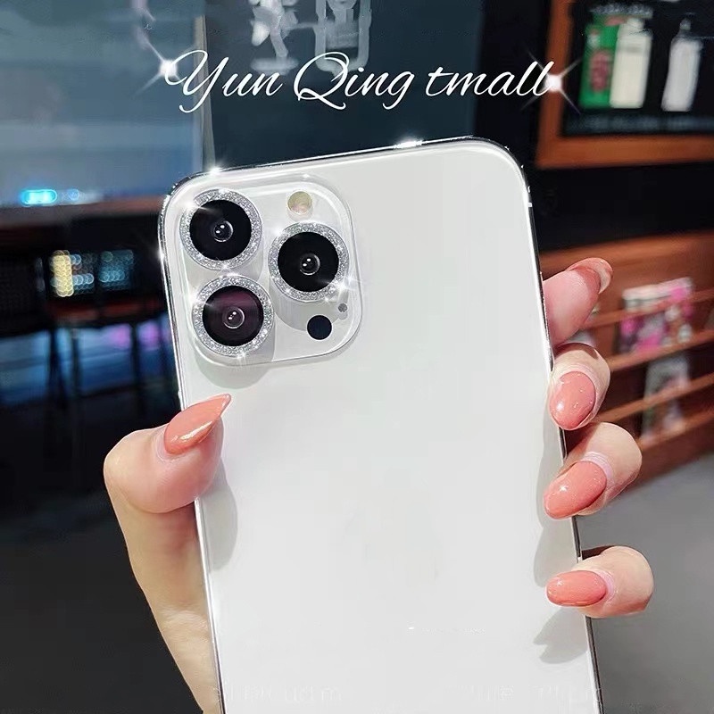 Ốp Điện Thoại Kim Tuyến Chống Bụi Bảo Vệ Camera Cho iPhone 13 / 12 / 11 / Mini 13 Pro Max