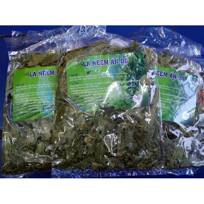 500g Lá Neem Ấn Độ sấy xanh