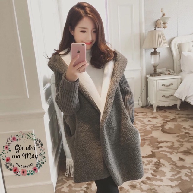 (HÀNG ORDER) Áo khoác len pha lông GNCM