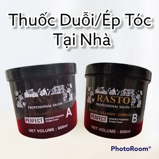 Kem Duỗi Tóc Nữ Tại Nhà, Kem Ép Tóc Nữ, Duỗi Tóc Cá Nhân, Kem Duỗi Tóc Rasto 600ml
