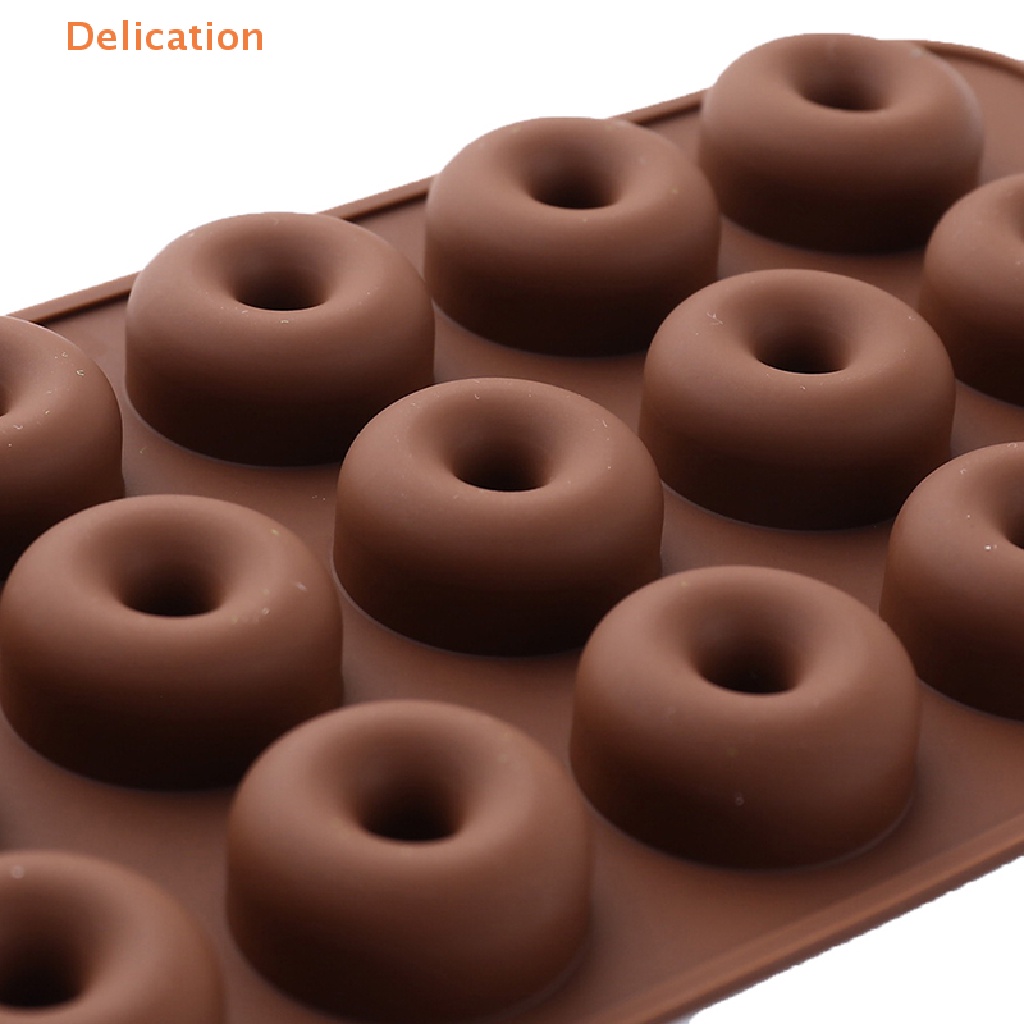 Khuôn Silicone Làm Bánh Donut 15 Ngăn 3D Cho Nhà Bếp