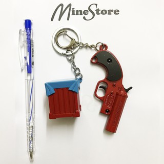 Combo Móc Khóa Sung Thính Size 9Cm + Hòm Thính PUBG