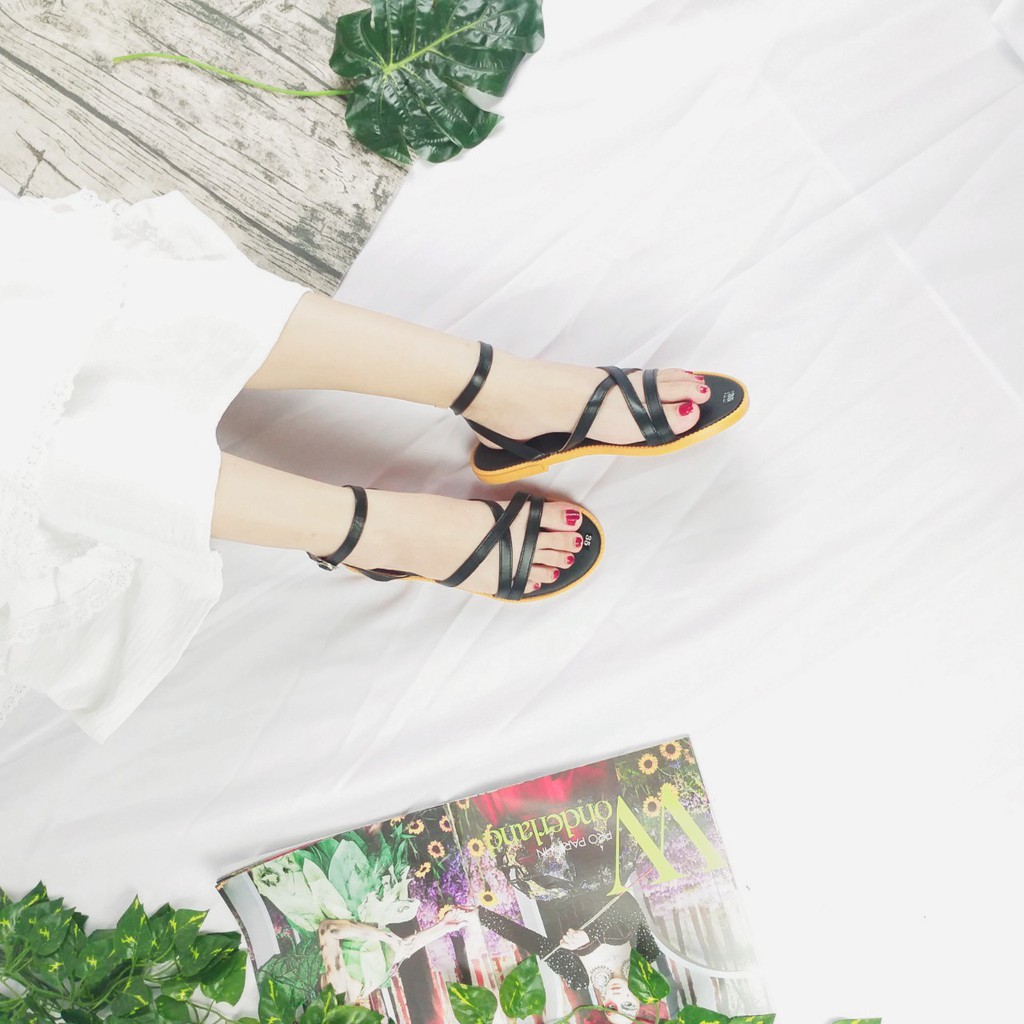 Giày sandal quai hậu đi học, đi biển mùa hè size 35,36,37,38,39