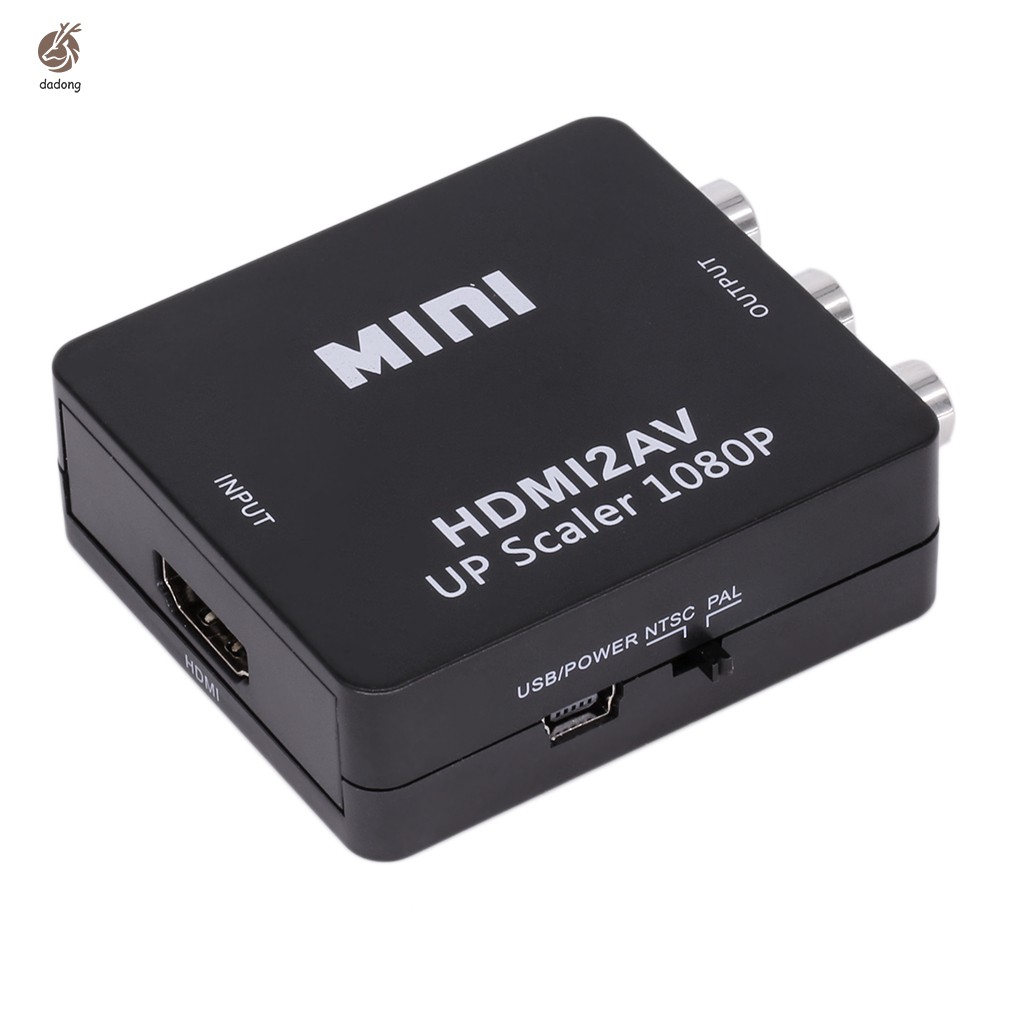 Bộ chuyển đổi âm thanh / Video AV CVBS mini 1080P HDMI sang RCA cho HDTV