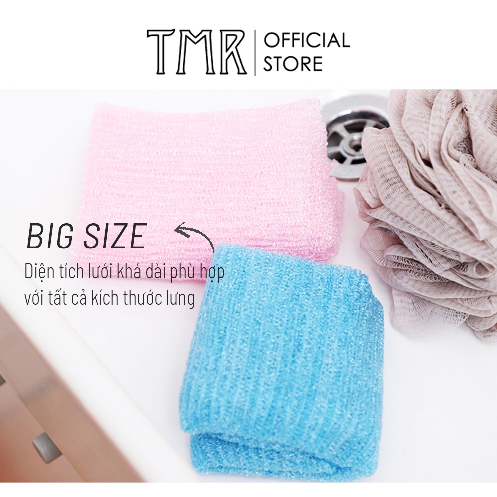 Khăn Tắm Dài cao cấp TMR chà lưng loại bỏ da chết tiện lợi chính hãng