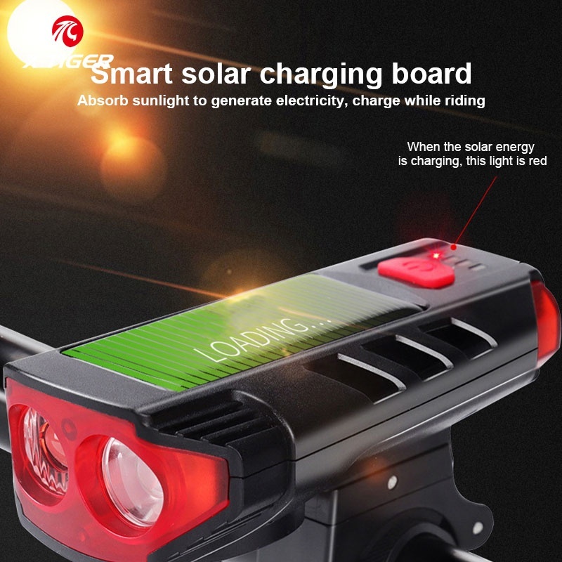 Đèn Đi Xe Đạp X-TIGER Sạc Cổng USB Chống Thấm Nước Tiện Dụng