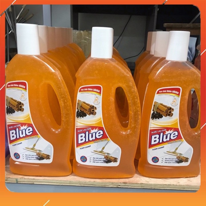 Nước lau sàn nhà Blue tinh dầu Quế 1L, đánh bay mọi vết bẩn, sàn nhà sạch bóng ngát hương thơm tự nhiên