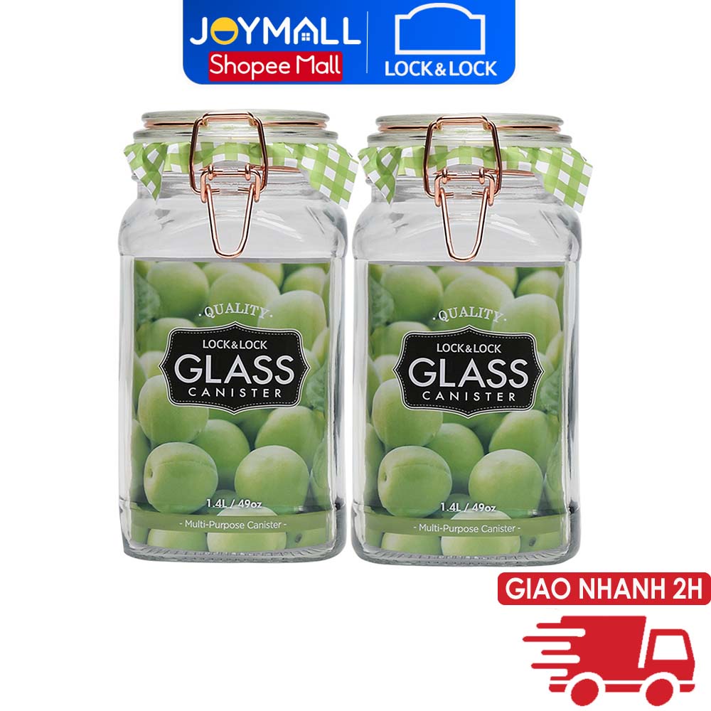 Bộ hũ Lock&Lock đựng thực phẩm bằng thủy tinh Sodalime LLG516S01 LLG517S01 LLG518S01 - Hàng chính hãng - JoyMall