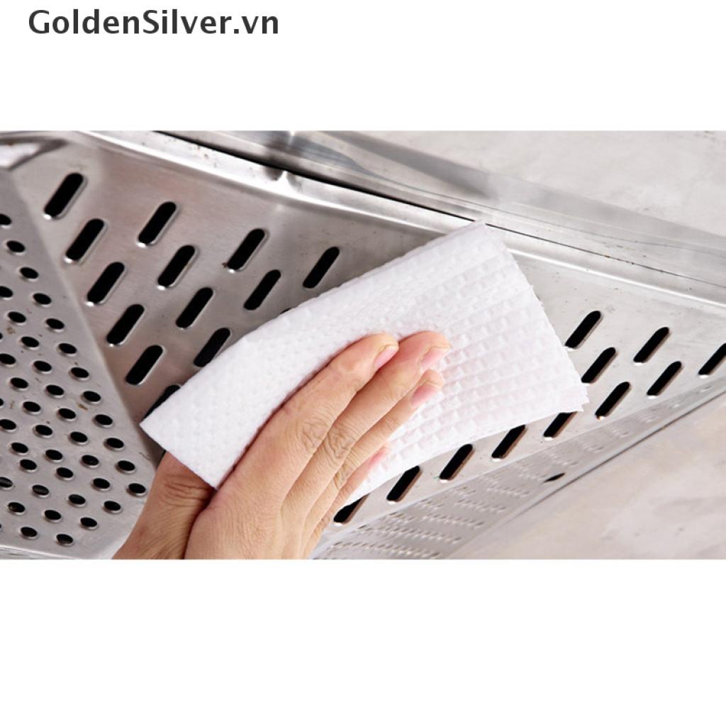 Cuộn 50 Khăn Lau Chén Dĩa Bằng Tre Có Thể Tái Sử Dụng