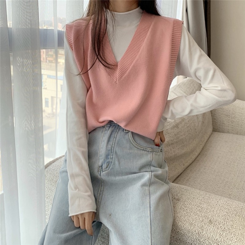 Áo gile ulzzang kèm ảnh thật