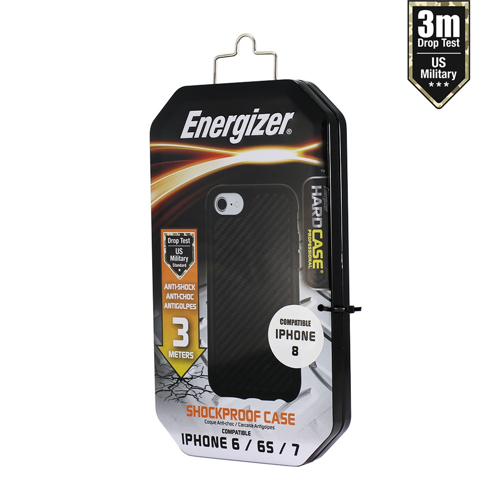 Ốp lưng Energizer carbon chống sốc 3m cho iPhone - ENCOUL3MIP