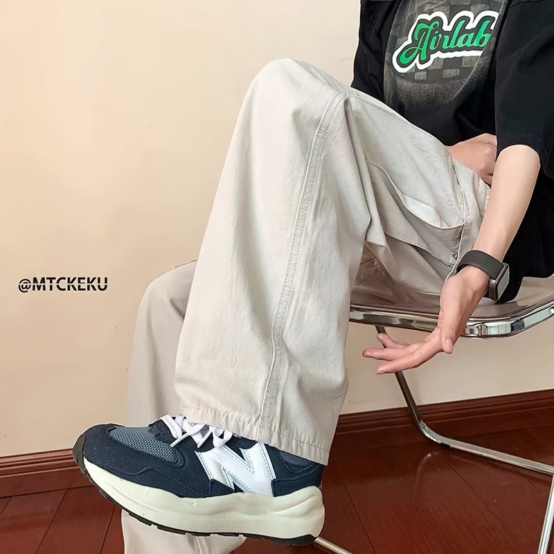 Quần ống rộng Phong Cách retro Thời Trang Cho Nam