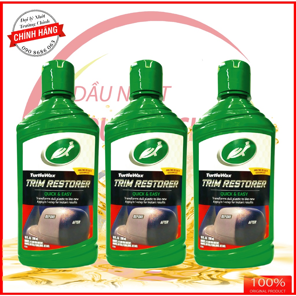 Phục hồi nhựa nhám và bóng Turtle Wax Trim Restorer 296ml