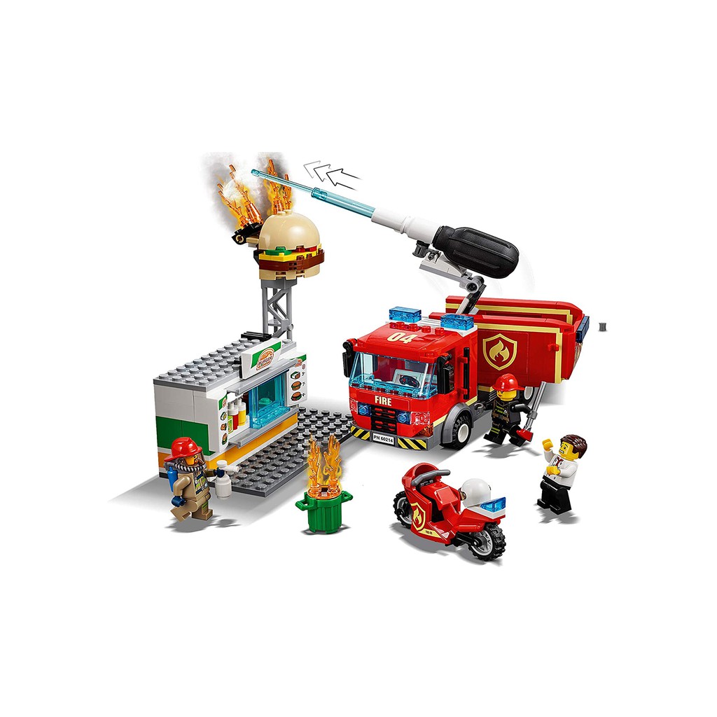 Lego City 60214_Cứu Hỏa Tiệm Bánh Burger
