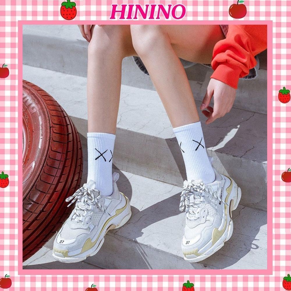 Tất Vớ Nam Nữ Trơn Cổ Cao Chữ XX Phong Cách TN41