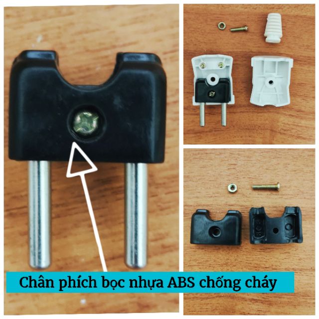 Phích cắm chịu tải cao OMINSU 3000W, vỏ nhựa PC chống cháy