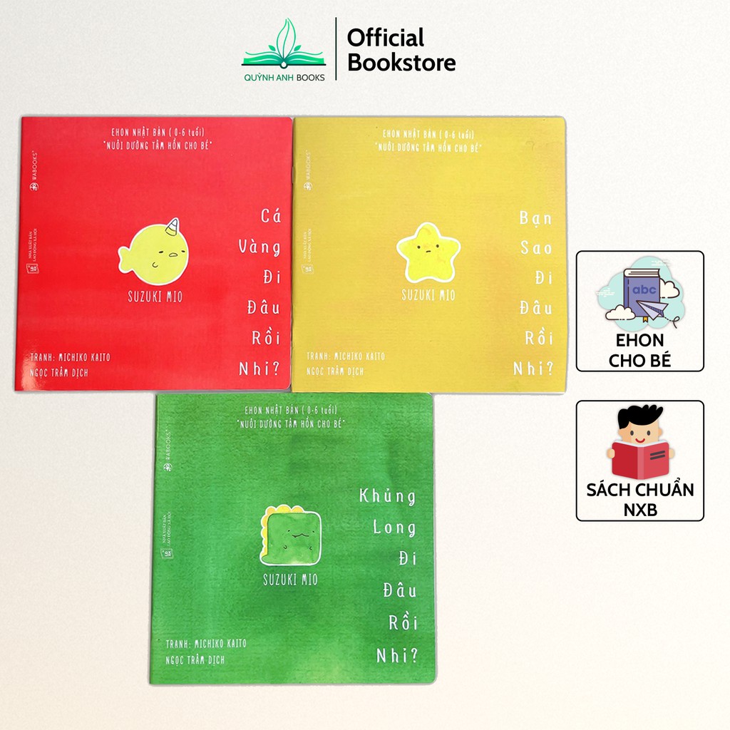 Sách - Ehon Đi đâu thế nuôi dưỡng tâm hồn bé 0-6 tuổi (Bộ 3 quyển) - NPH Wabooks