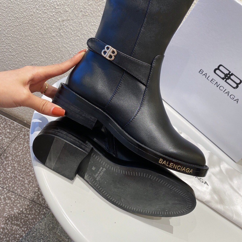 Boots nữ cao cổ mẫu thời trang hót nhất trong năm da bò nhập khẩu balenciaga
