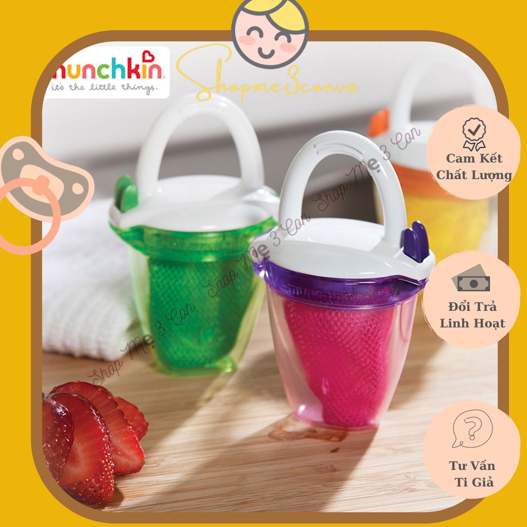 Túi Nhai Ăn Dặm Chống Hóc Có Nắp MunchKin