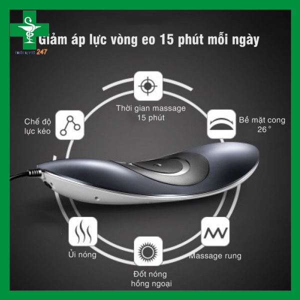 Máy Massage Thắt Lưng, Cột Sống, Máy Mát Xa Thắt Lưng Cho Người Thoát Vị Đĩa Đệm Cao Cấp