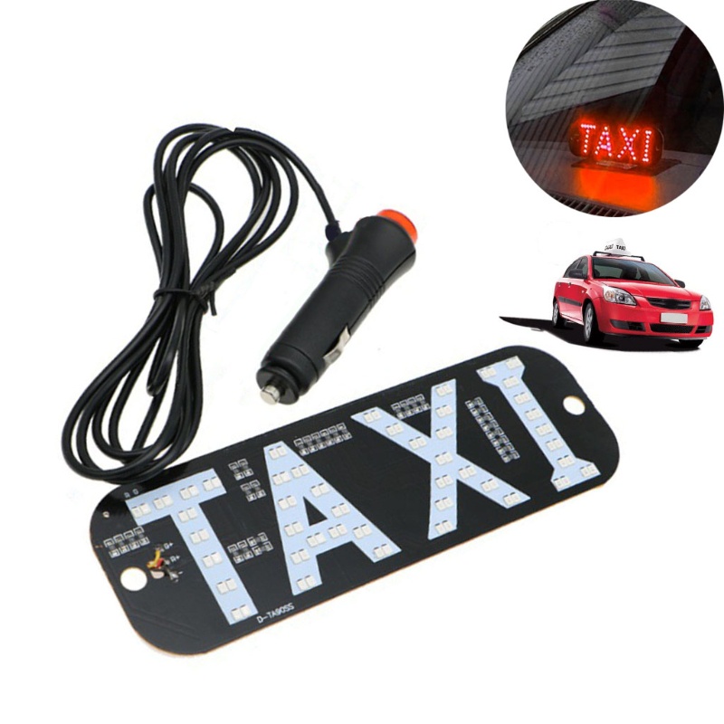 Đèn LED chữ Taxi thay thế gắn kính chắn gió xe hơi