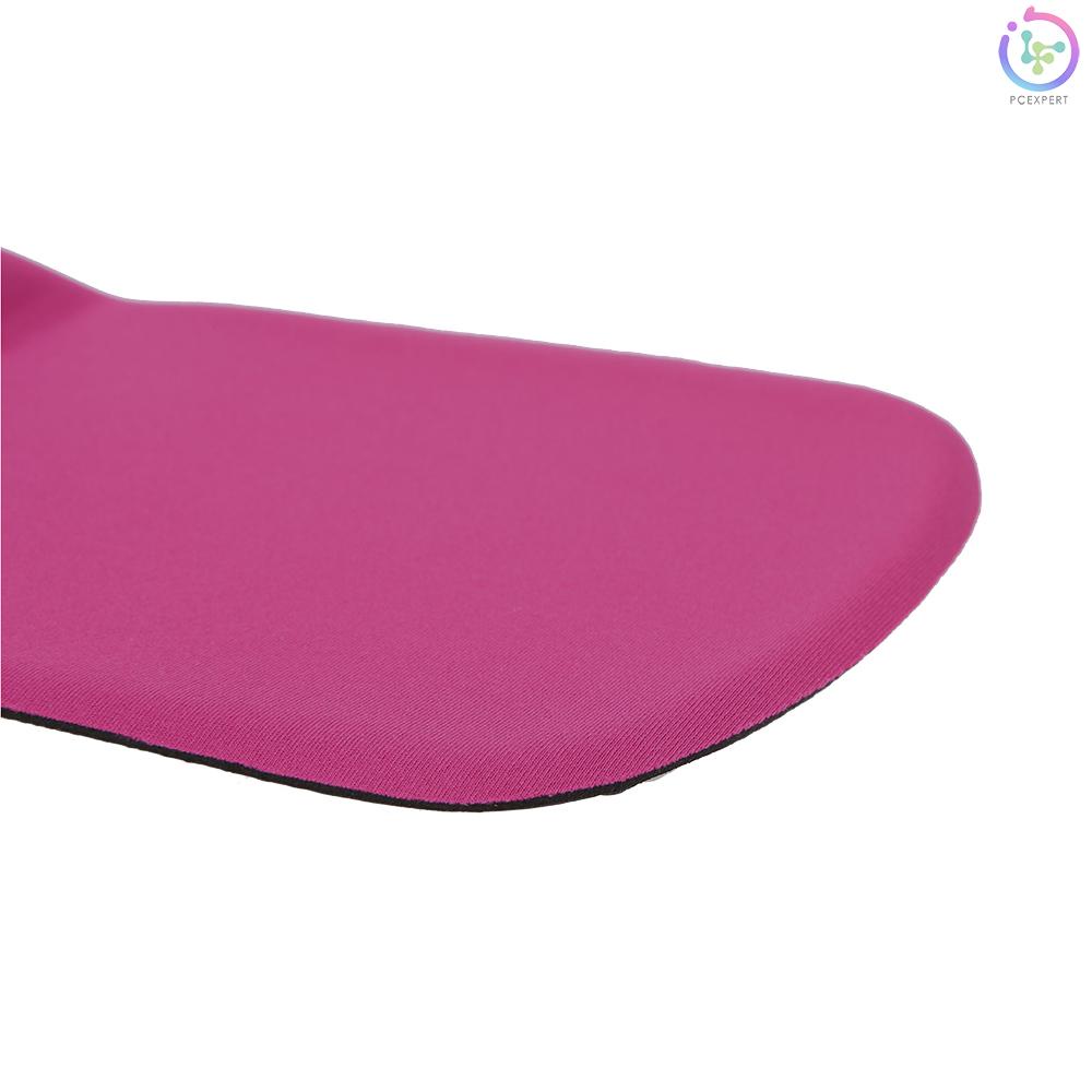 Silicone Mouse Pad Soft Gel Mouse Mat with Wrist Rest Support Comfort Mousepad for PC Laptop(Rose Red)